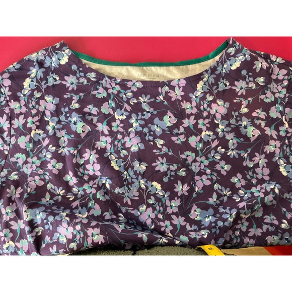 Appleseed's Womens Purple Floral Long Sleeve Top‎ Sz 3X Cottagecore Country Farm - Picture 4 of 8